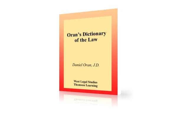 دانلود دیکشنری اصطلاحات حقوقی | Oran's Dictionary of the Law