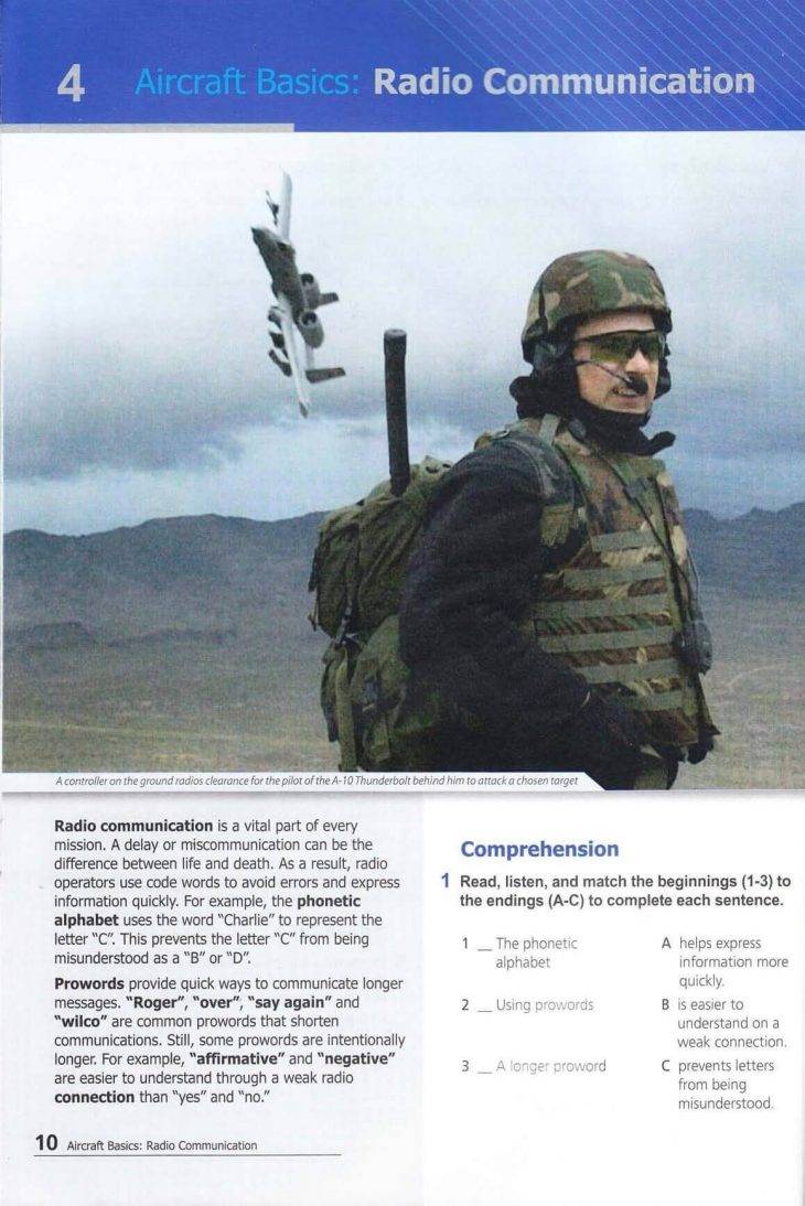کتاب زبان انگلیسی نیروی هوایی | English for Air Force