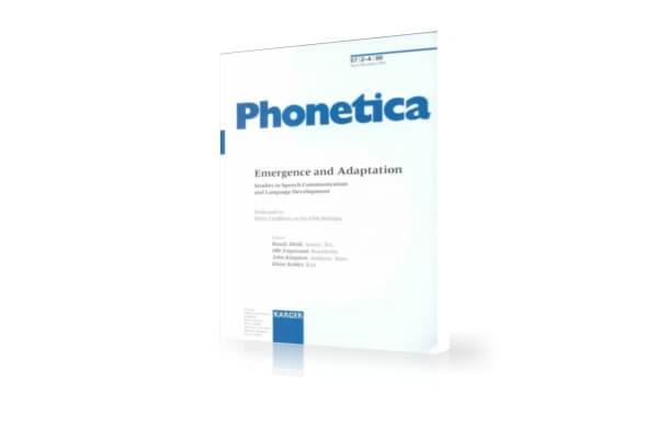 دانلود مجله آواشناسی، فونتیک و فونولوژی Phonetica