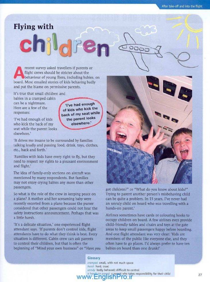 کتاب زبان انگلیسی تخصصی مهمانداری هواپیما | Heinle English For Cabin Crew