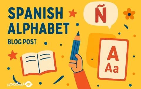 الفبای زبان اسپانیایی با تلفظ انگلیسی و فارسی