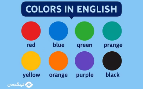 Colors in English رنگها در زبان انگلیسی