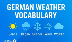 German Weather Vocabulary - آب و هوا به آلمانی؛ مکالمه، لغات و جملات کاربردی و مهم