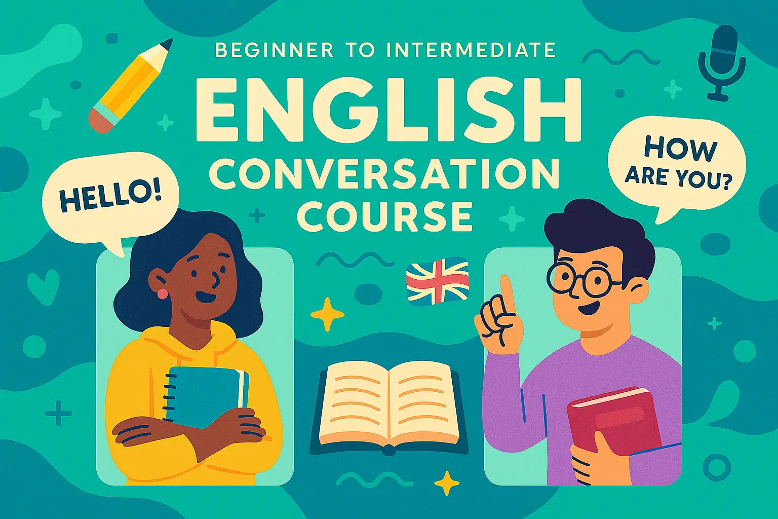 آموزش مکالمه انگلیسی از پایه تا متوسط