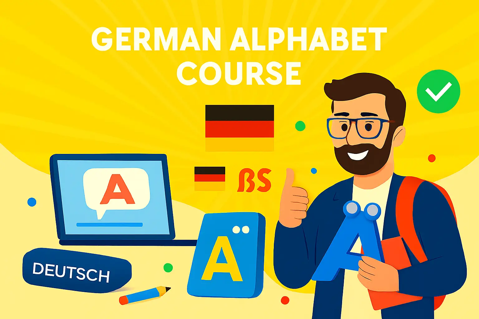 آموزش حروف الفبای آلمانی